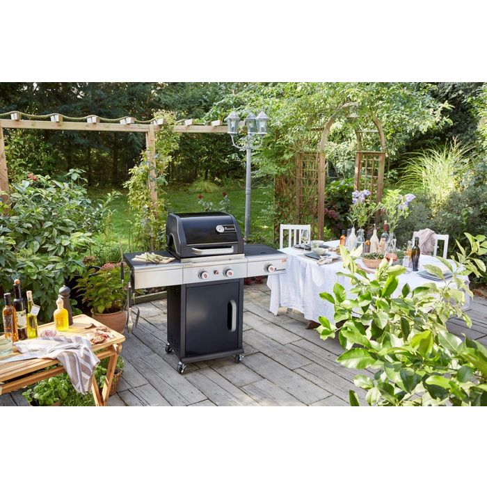 Grill gazowy Landmann Triton maxX PTS 2.1 czarny z palnikiem na podczerwień (12915)