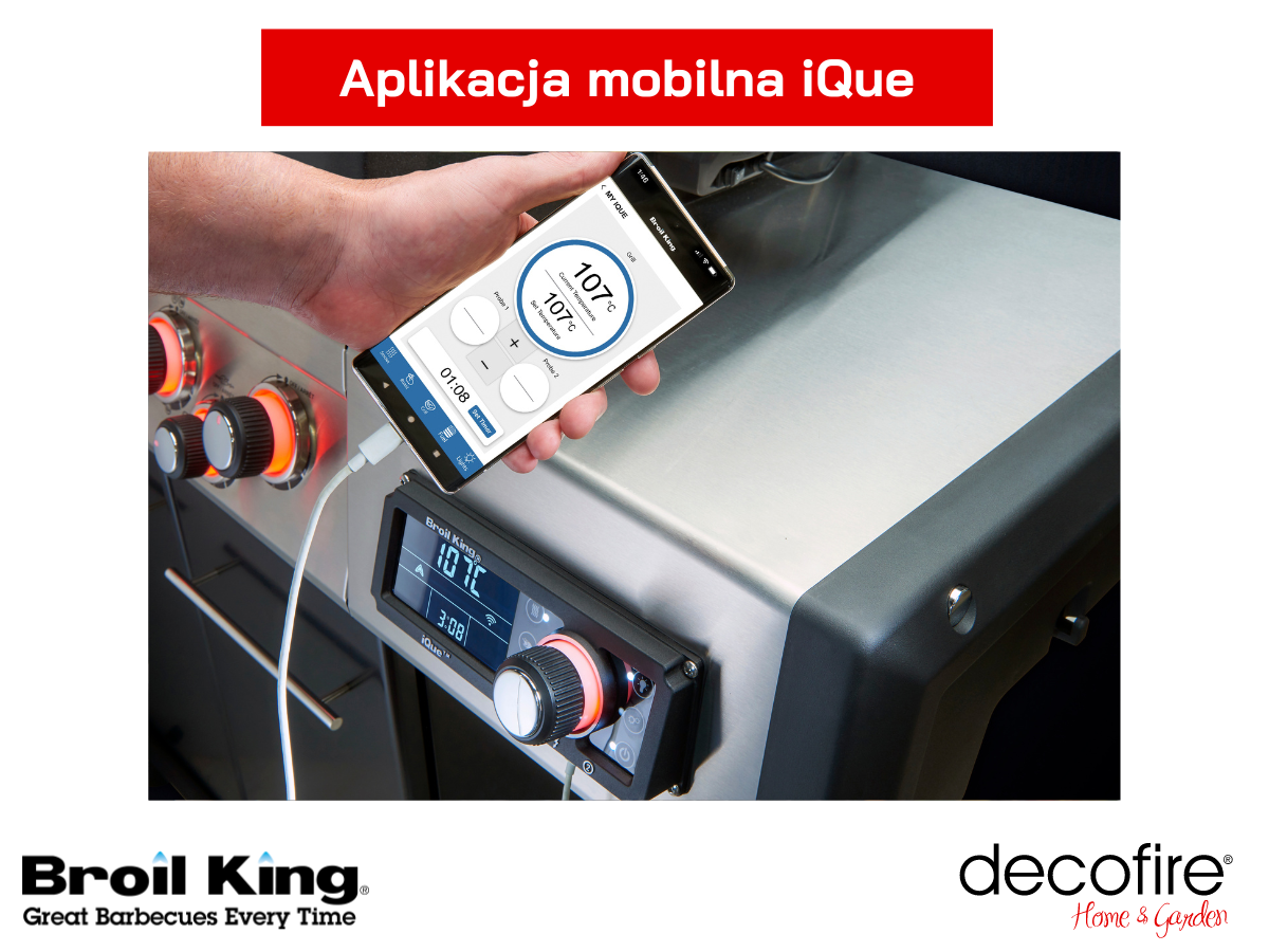 Aplikacja mobilna iQue do grilli Broil King