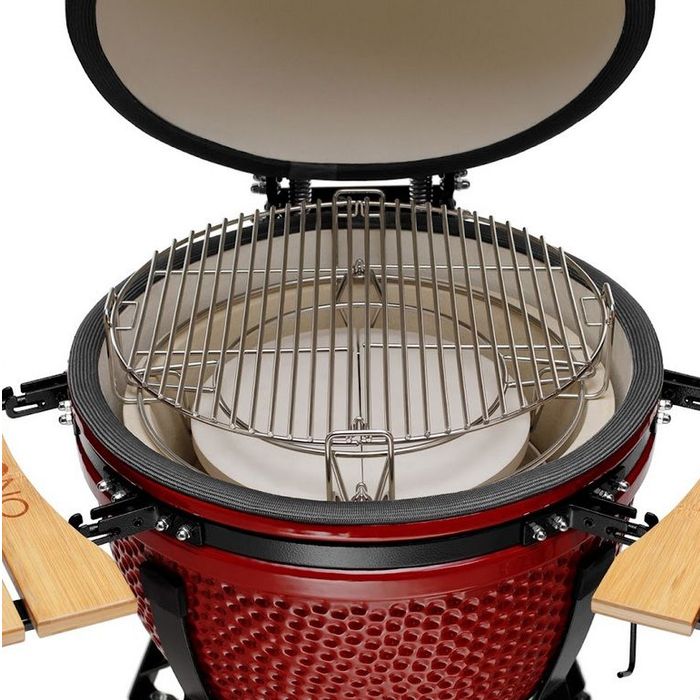 Grill ceramiczny węglowy Kamado Bono Media 20" 52 cm red (TQ0020RED)