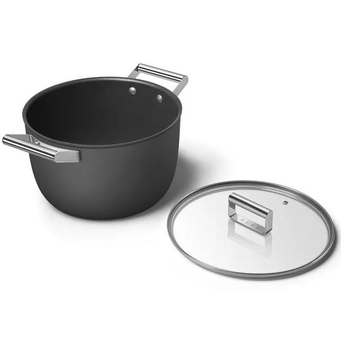 Garnek 26 cm Czarny Smeg (CKFC2611BLM)