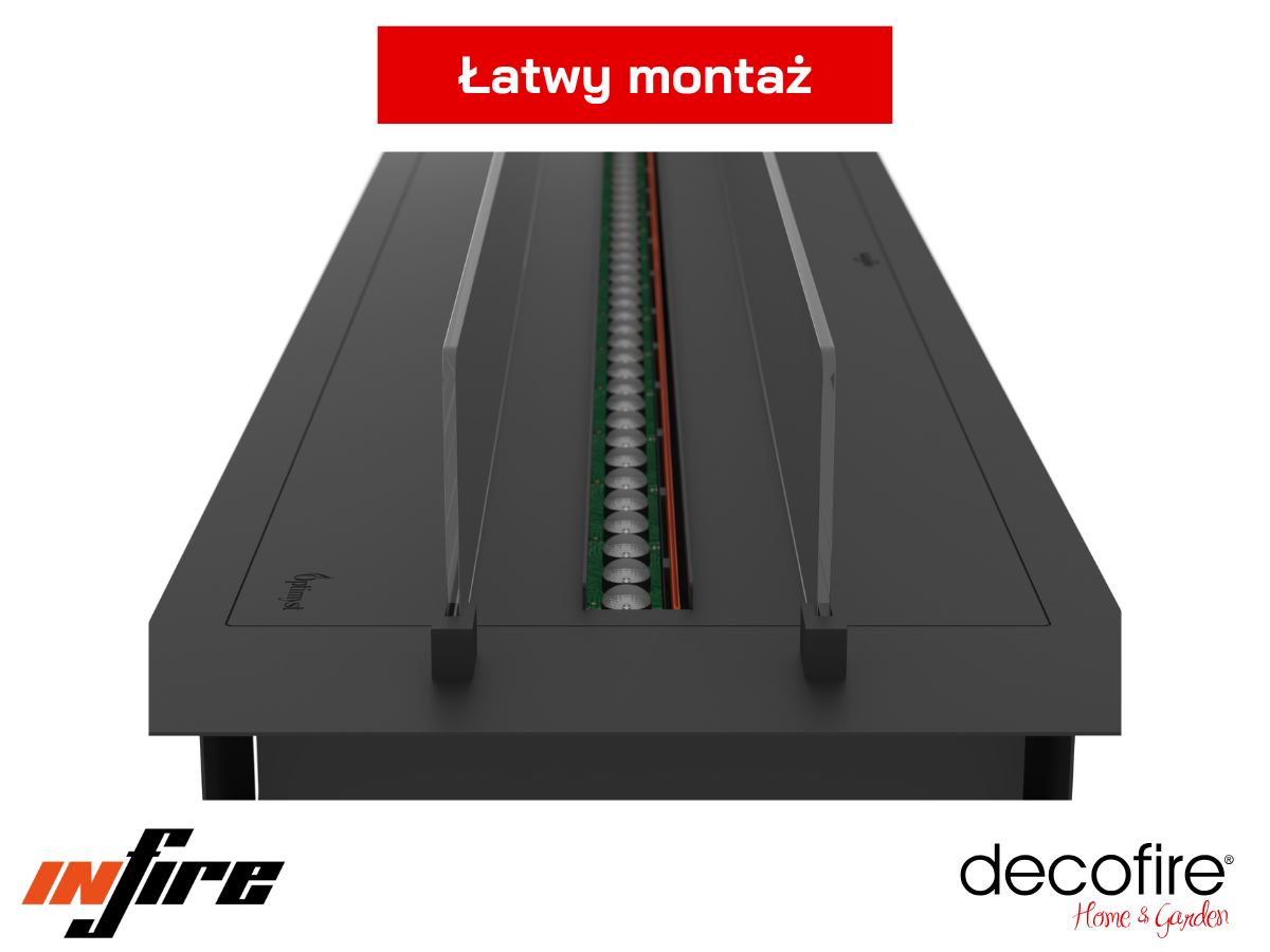 Kominek na parę wodną Infire Insert Invapo 1800 Multicolor – łatwy montaż